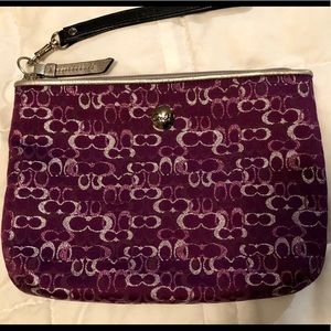 Coach Wristlet 💜💜 Purple/Silver